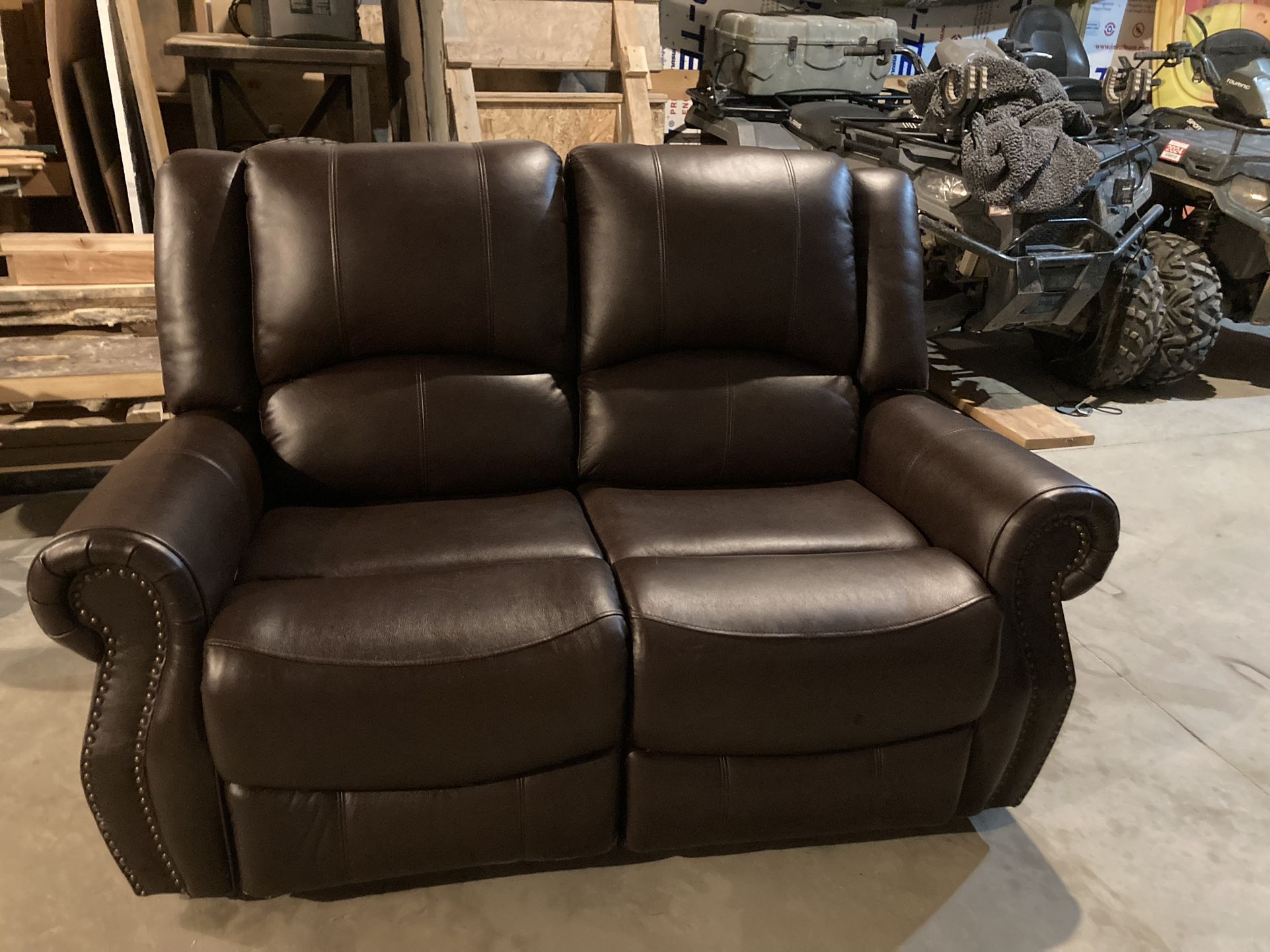 Very Nice Black Leather Recliner
