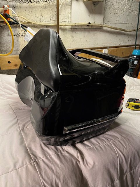 VIP Locking motorcycle Trunk, New, Never Been Installed.
