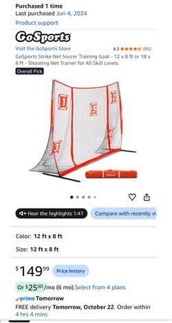 GoSports Soccer Shooting Net
