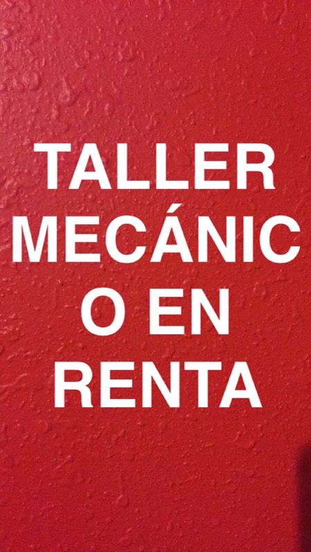 En renta taller mecánico