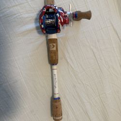 Krazy  americana Baitcaster Combo – Like New – Red/White/Blue Limited Edition 
