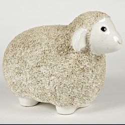 Large Signed Vintage Vtg Antique Ceramic Sheep Folk Art Americana Animal Pottery 70s 80s 90s
