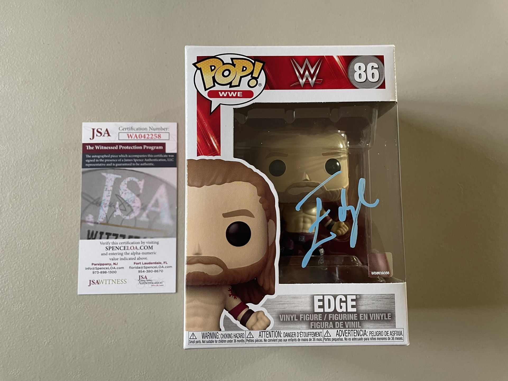 Edge WWE Signed Funko Pop!