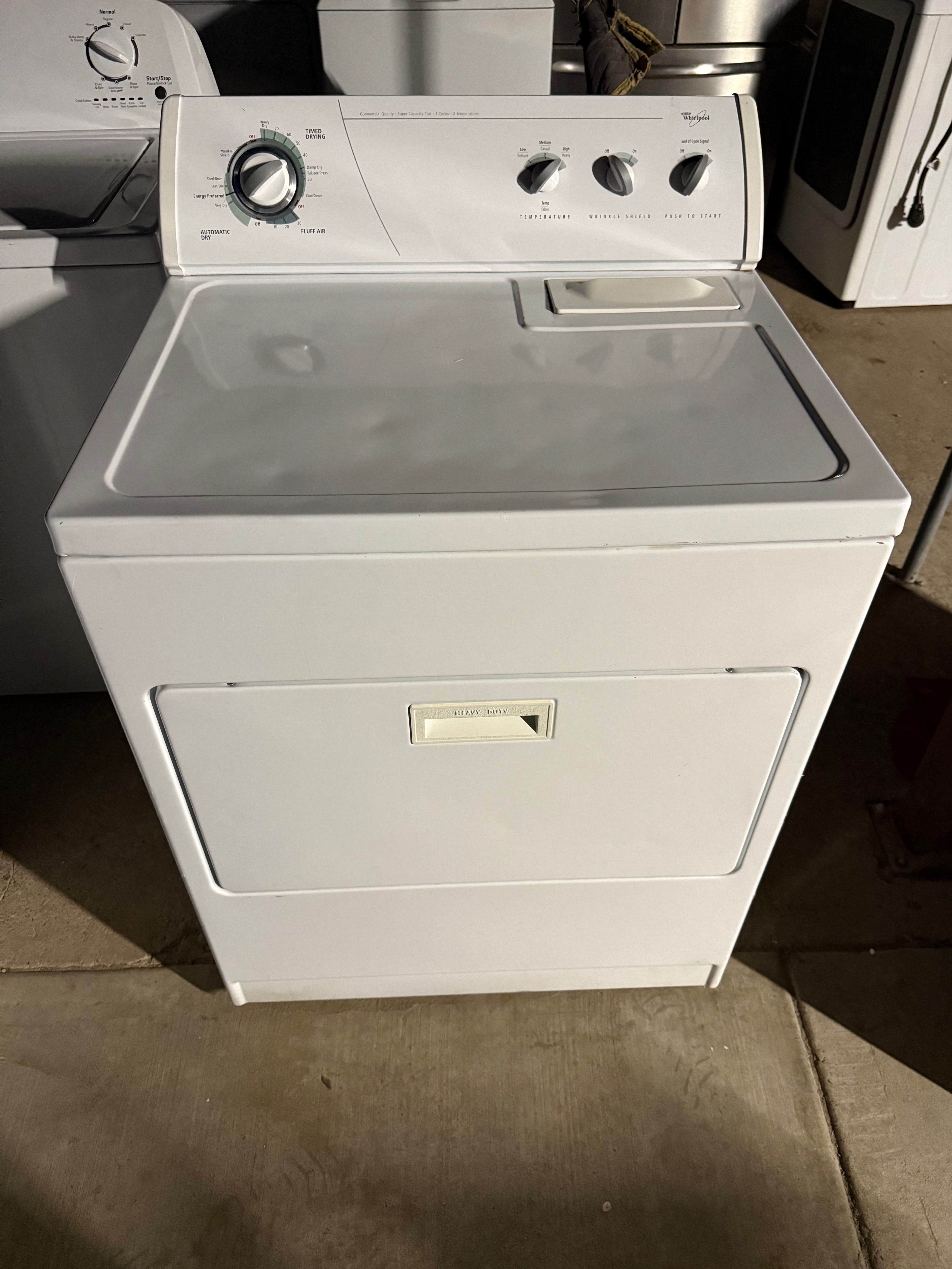 Whirlpool electric dryer