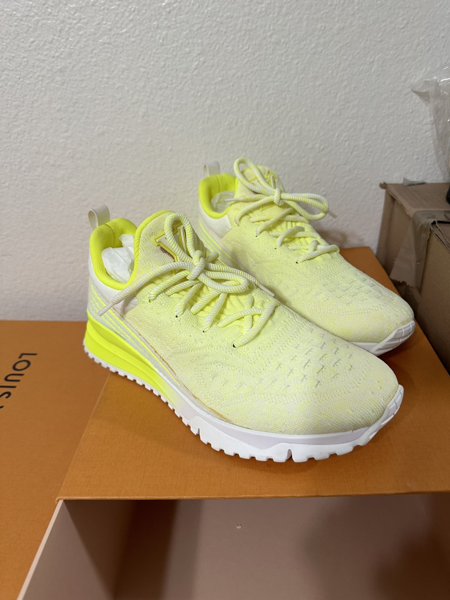 neon yellow louis vuittons