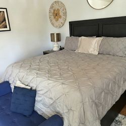 King bed, Mattress, Bedside Tables and Dresser