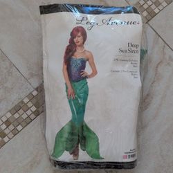 Deep Sea Siren Adult Women's Mermaid Costume By Leg Avenue #85368 Size M Brand New 