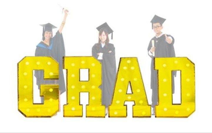 Marquee GRAD Letters, 40 Inch, Gold