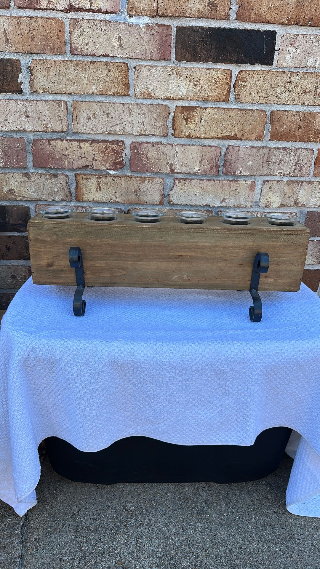 Wood Candle Holder 