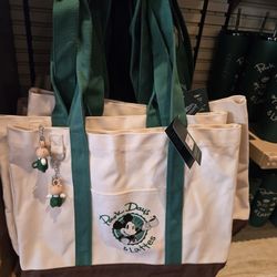 New 2026 Disney Parks Days & Lattes Canvas Tote Bag
