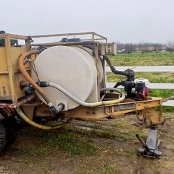 Trailer With Tank And Gas Pump