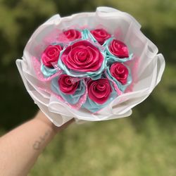 Ramo Pequeño De Rosas Eternas 