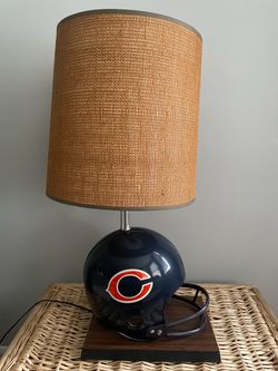 🏈 Vintage Chicago Bears Football Helmet Table Lamp