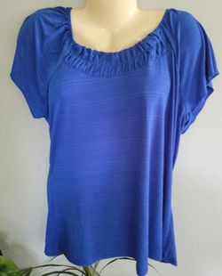 New With Tag Royal Blue Short Sleeeve Large Susan Lawrence