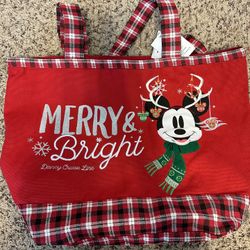 NWT Disney Cruise Line Embroidered Christmas Tote