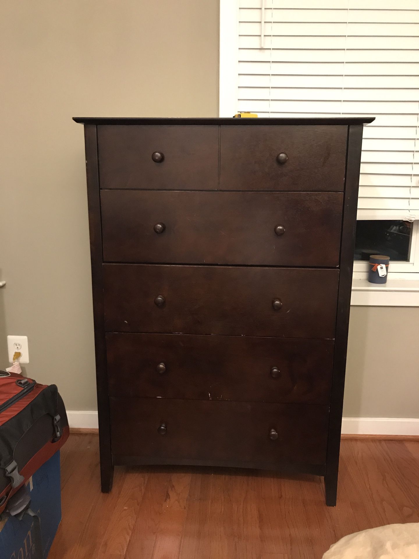 Dark wood dresser