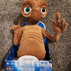 Vintage Plush Talking Light Up ET The Extra Terrestrial Toys R Us #545
