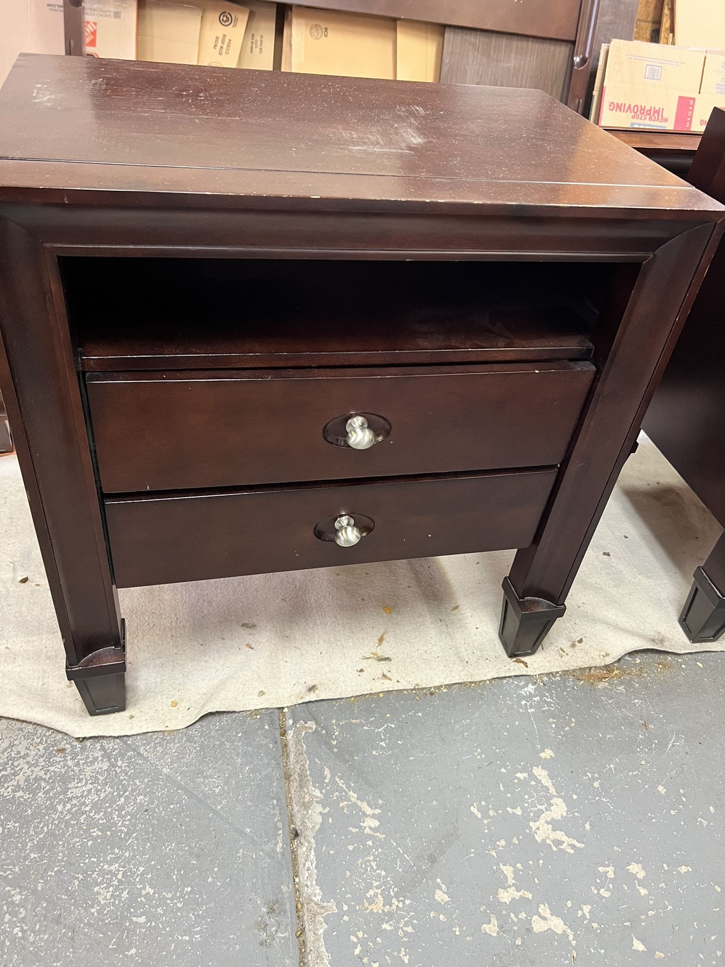 45 Cal King Headboard, Footboard And 2 Night Stands for Sale in