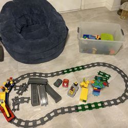 Lego Electric Train Set & Beanbag