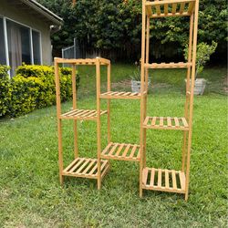 Wood Plant Stand / Tiered Shelf (Indoor or Outdoor)