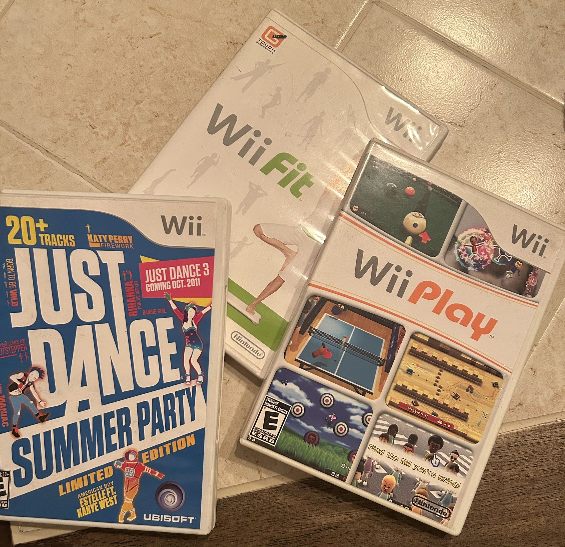 3 Wii Games