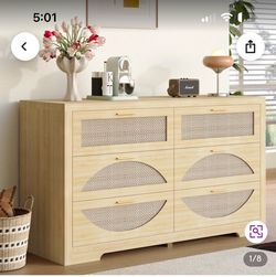 NEW Sealed Latitude Run Rattan 6-Drawer Dresser – Wayfair