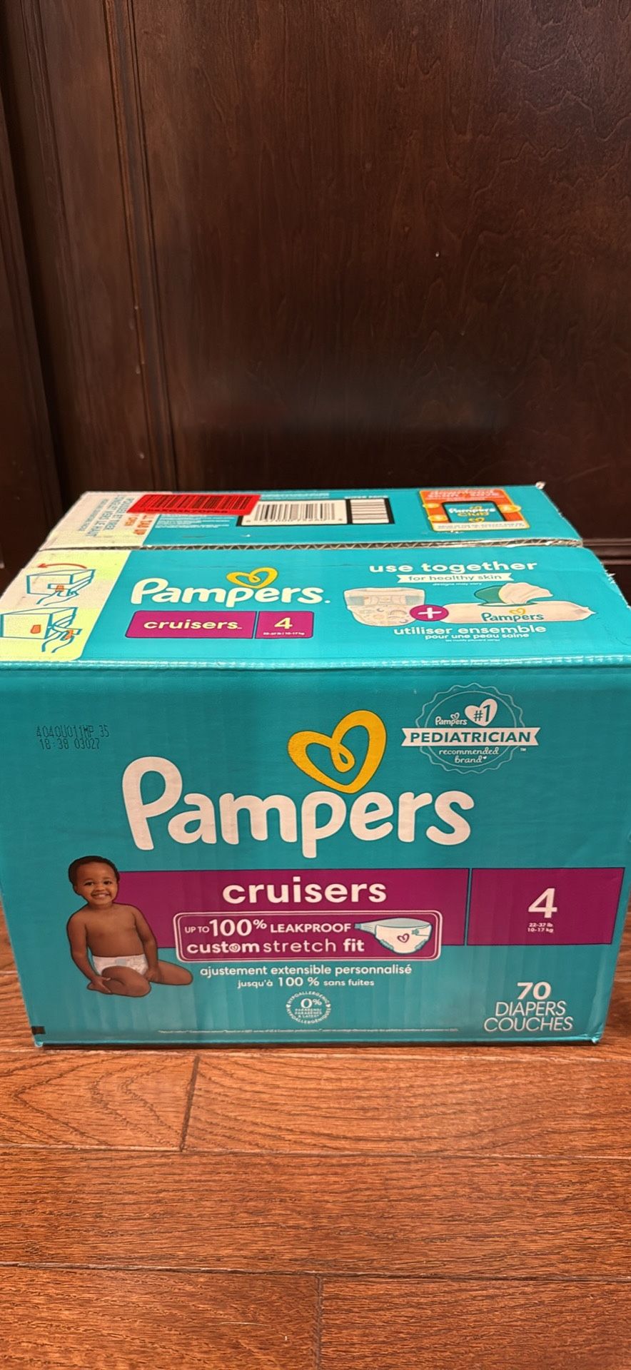 Pampers Cruisers size 4 $25/each box
