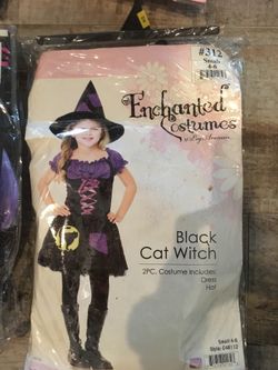 Black cat witch costume