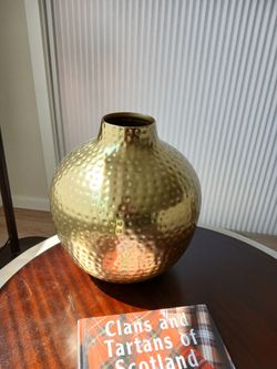 Beautiful golden vase