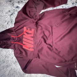 Maroon Drifit Nike Hoodie L