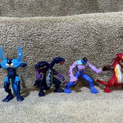 Lot of 4  Sega Bakugan Spin Master Action Figures 4" McDonalds Toy Red Dragon