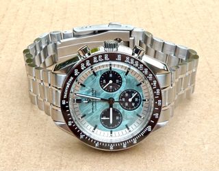 New - Pagani Design Chronograph Men's Watch - Stainless Steel - Blue Meteorite Dial