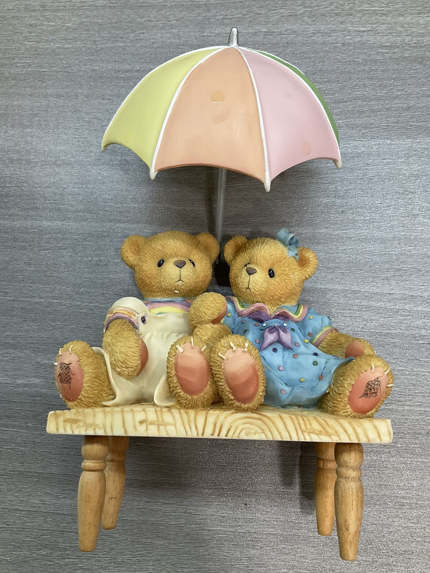 NEW CHERISHED TEDDIES #302791 "CARTER & ELSIE" WE'RE FRIENDS RAIN OR SHINE