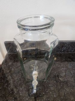Glass water or tea  etc..pitcher with spout