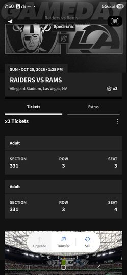 Raider Tickets