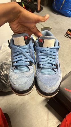 Air Jordan 4 University Blue Suede Sneakers