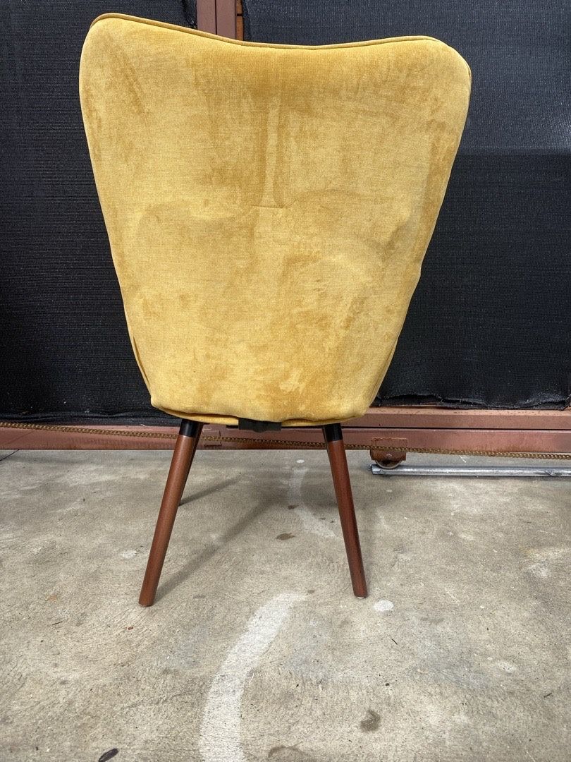 New Mustard yellow wingback accent chair