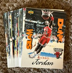 1997-98 Upper Deck Nestle Slam Dunk Complete Insert Set 1-40 - Jordan & Iverson