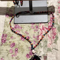 Day Of The Dead Bracelet & Necklace Set