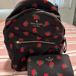 Kate Spade Backpack And Continental Wallet 