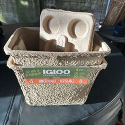 2-Igloo Biodegradable Coolers-NEW