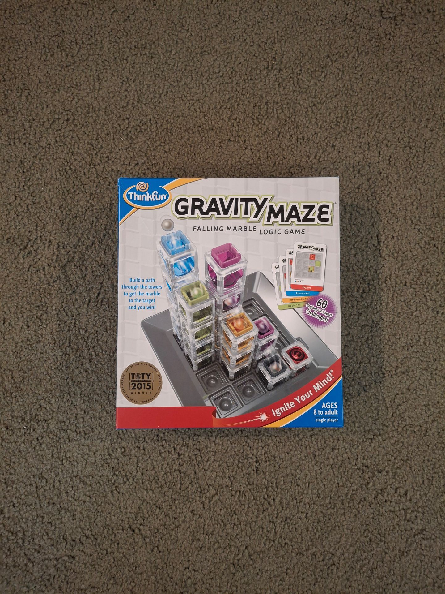 ThinkFun Gravity Maze Falling Marble Logic Game