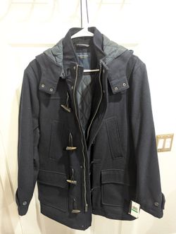 Nautica Hooded Toggle Coat (Wool)