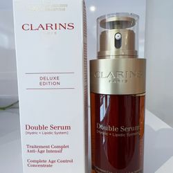 Clarins Double Serum Deluxe Edition Anti-Aging + Anti-Wrinkle Serum 2.5oz