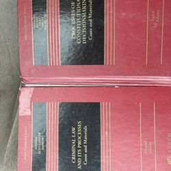 Law textbooks: Aspen Publishing: Cases and Materials: Criminal Law&Processes+Processes of Constitutional Decision Making
