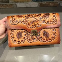 Real Leather Mexican Style Clutch