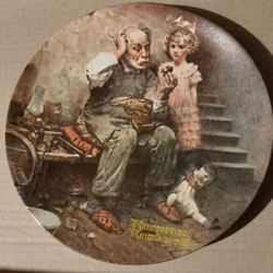 'The Cobbler' Norman Rockwell Plate