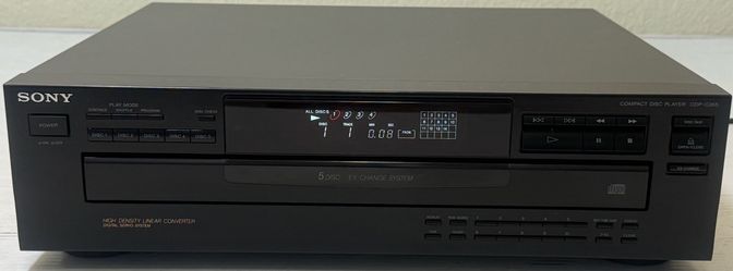 Sony CDP-C265 5 CD Compact Disc Changer Player Tested And Working No Remote