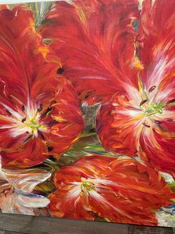 Floral canvas print