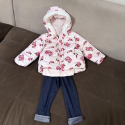 NWT! Toddler Girl Jacket 3-Piece Set, Size 2T